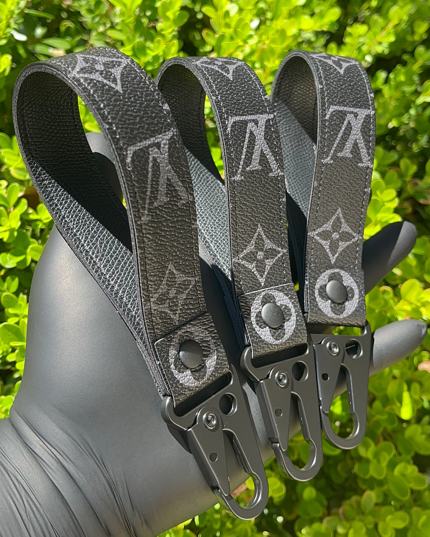 Black x Black Full Strap Keychain