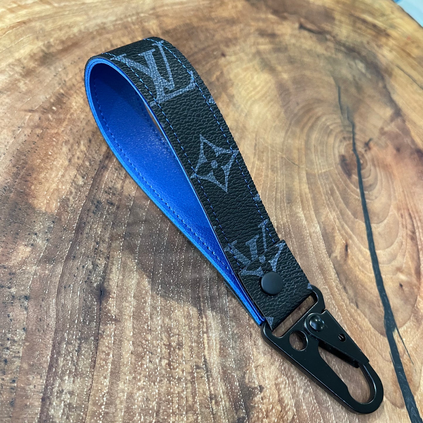 Black x Blue Full Strap Keychain