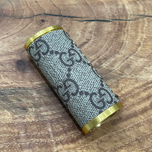GG Brown x Gold Lighter Case