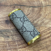 Load image into Gallery viewer, GG Brown on Gold Lighter Case
