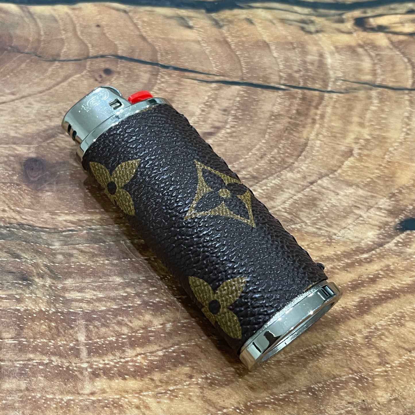 Brown x Silver Lighter Case