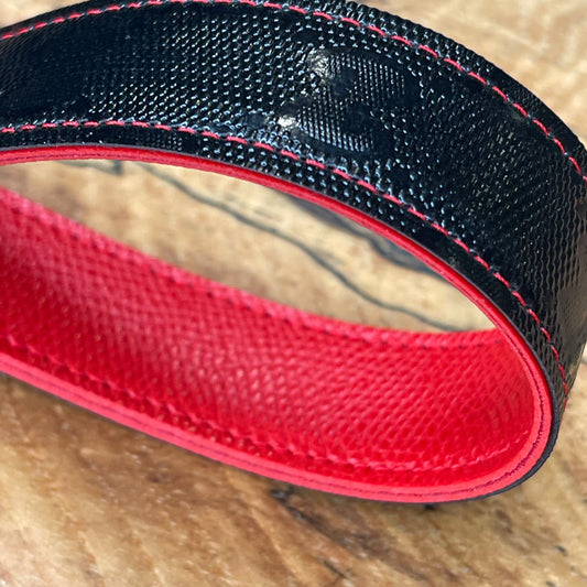 GG Black x Red Full Strap Keychain