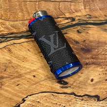 Load image into Gallery viewer, Black on Blue Lighter Case
