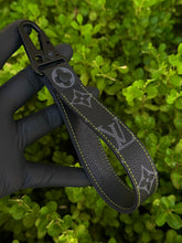 Load image into Gallery viewer, Black Keychain - Yellow Stitching
