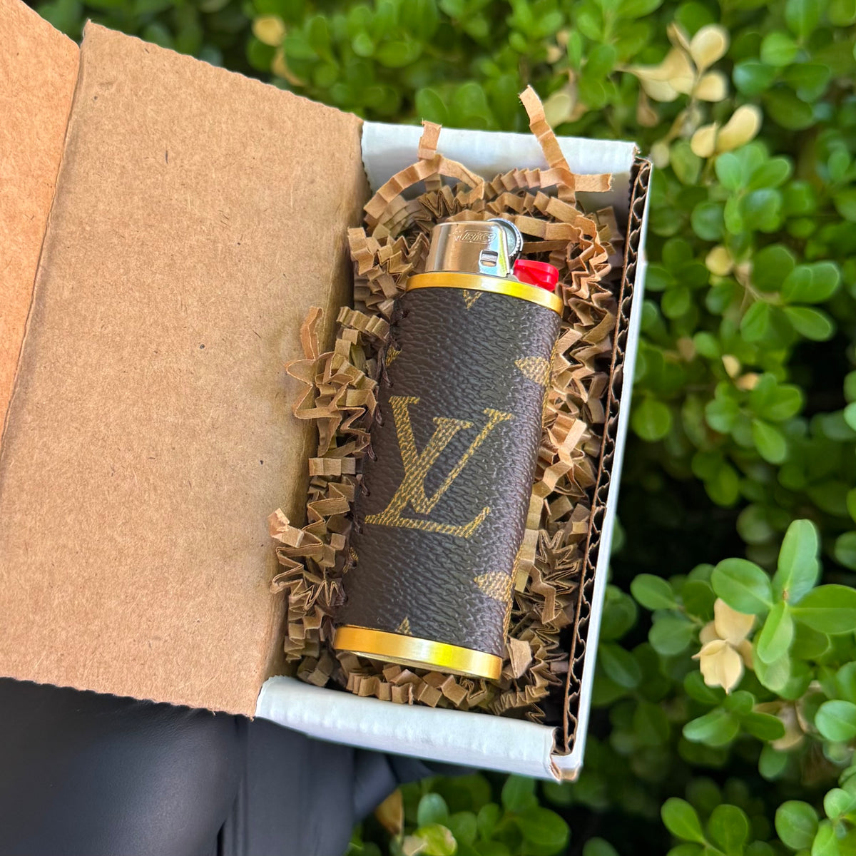 Brown x Gold Lighter Case