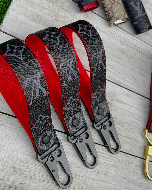 Black x Red Full Strap Keychain
