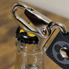 Load image into Gallery viewer, The Platinum - Black Bottle Opener Keychain
