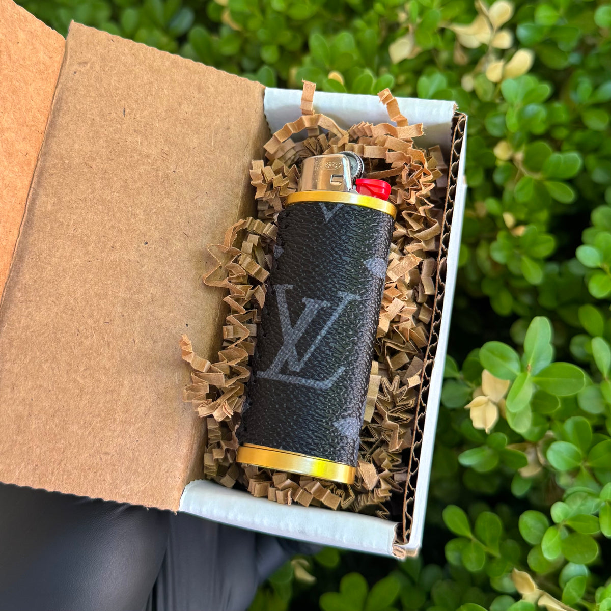 Black x Gold Lighter Case