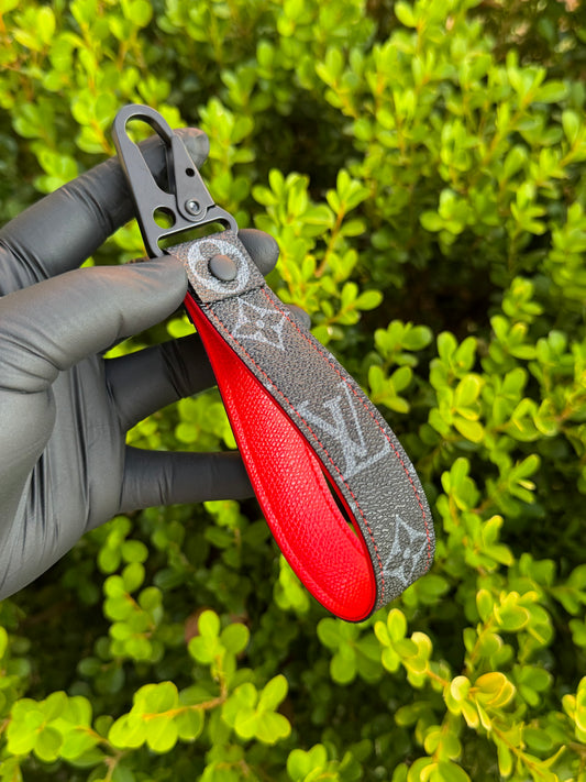 Black x Red Full Strap Keychain
