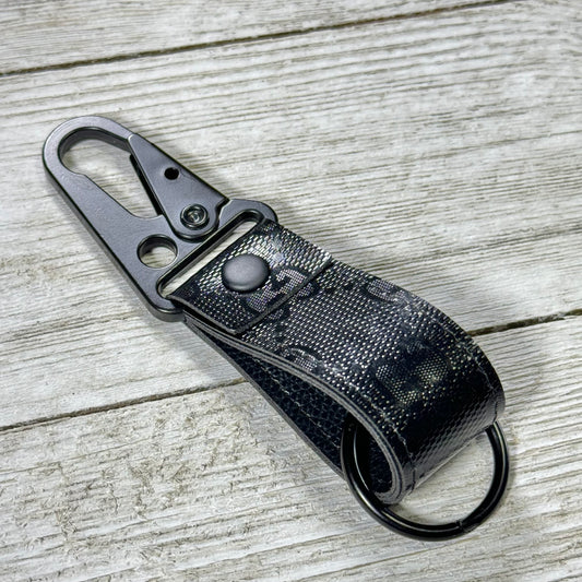 Black GG Mini Keychain