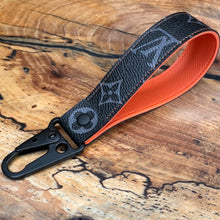 Load image into Gallery viewer, Black on Orange Keychain
