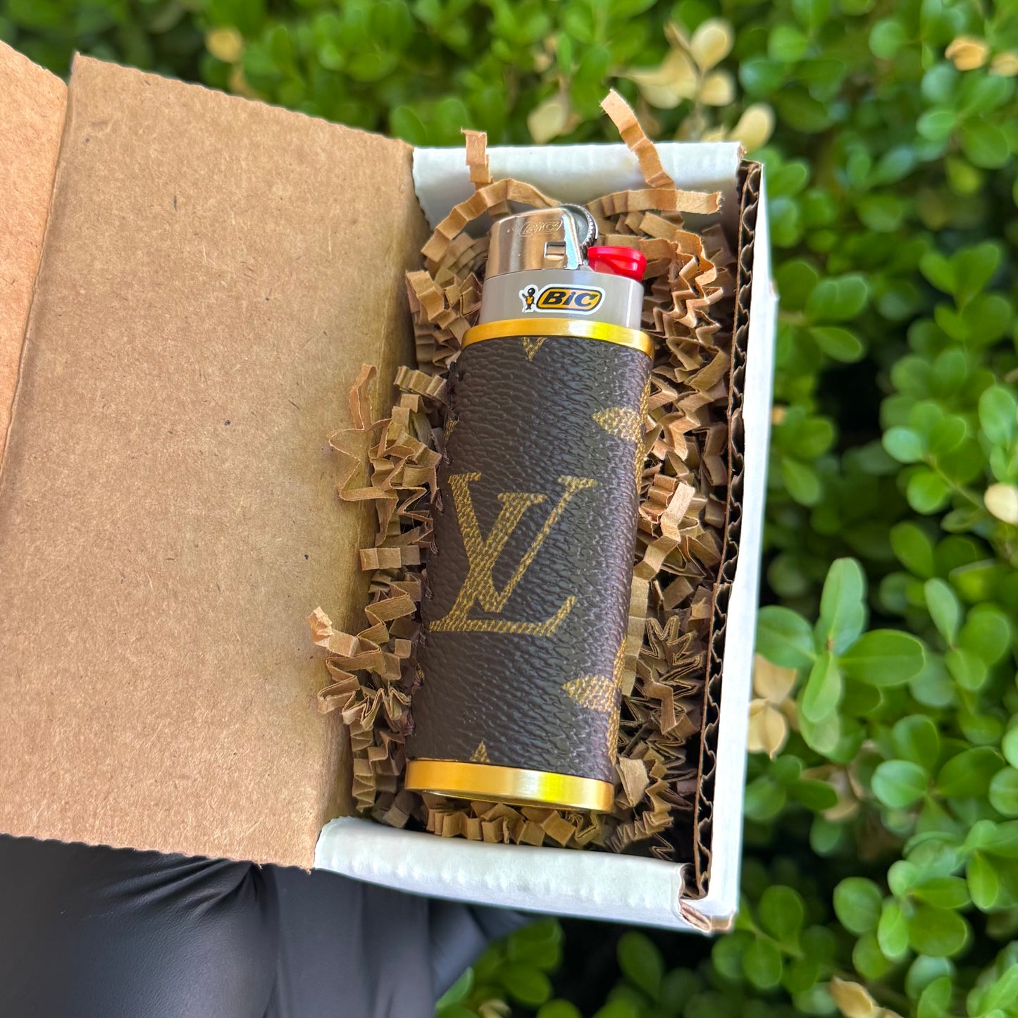 Brown x Gold Lighter Case