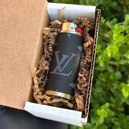 Black x Silver Lighter Case