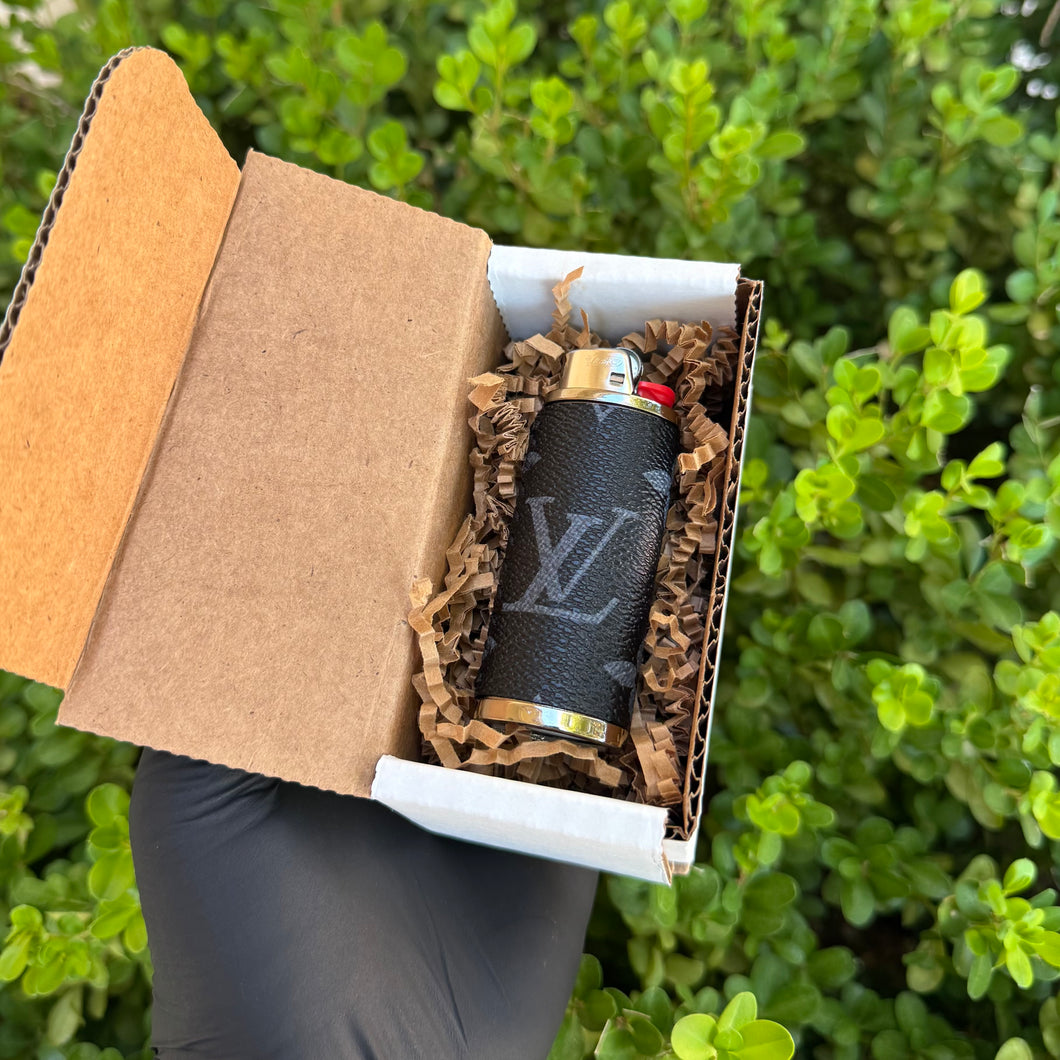 Black x Silver Lighter Case