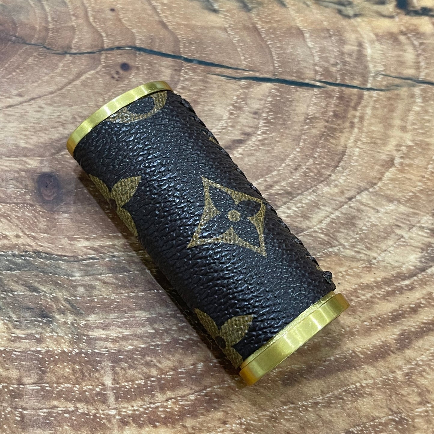 Brown on Gold Lighter Case