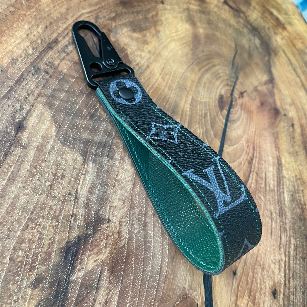 Black on Green Keychain