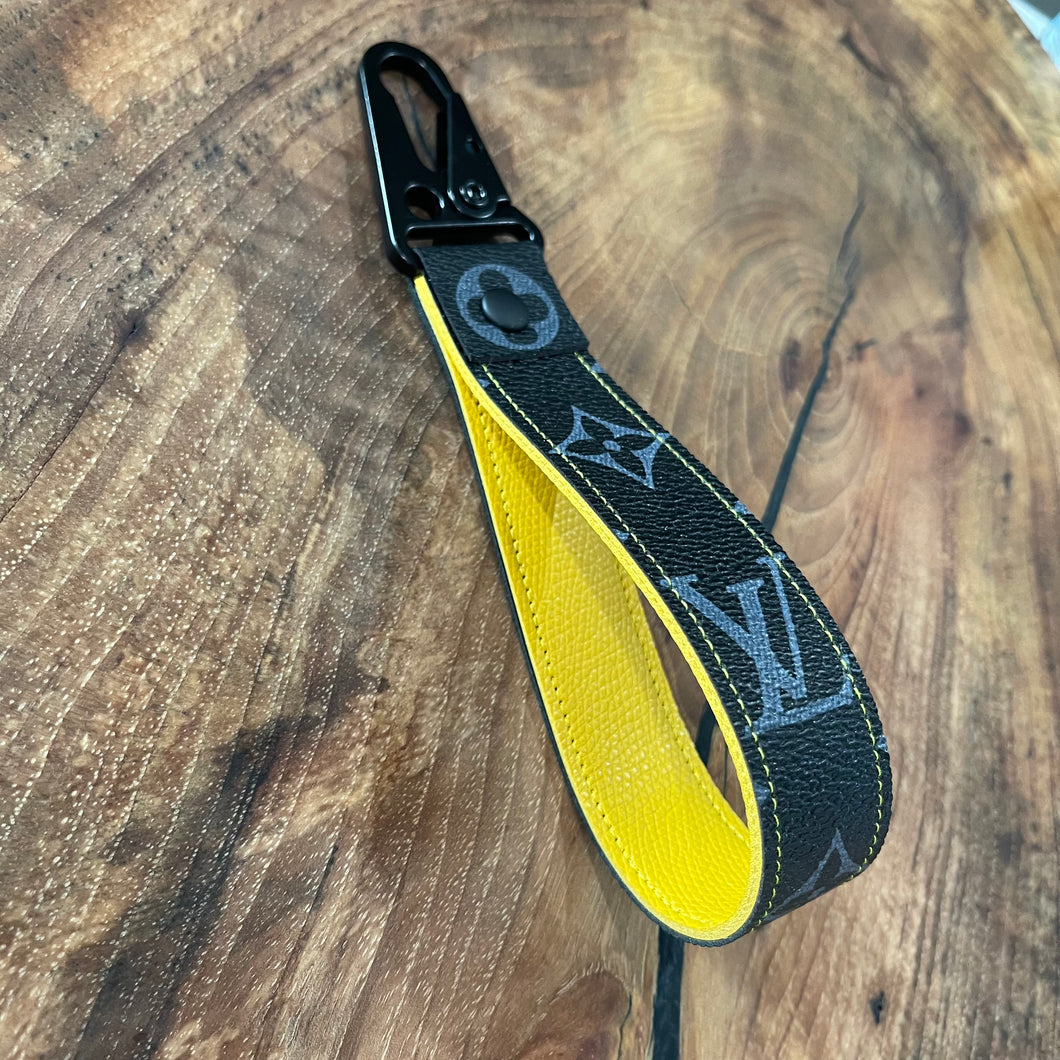 Black on Yellow Keychain