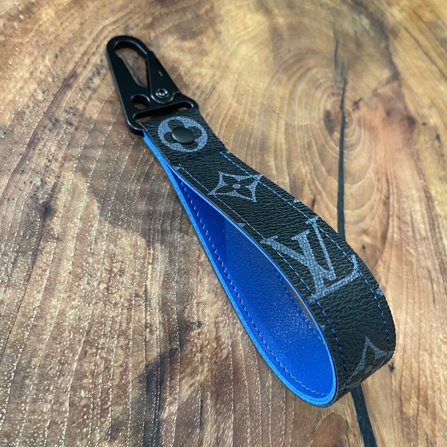 Black x Blue Full Strap Keychain