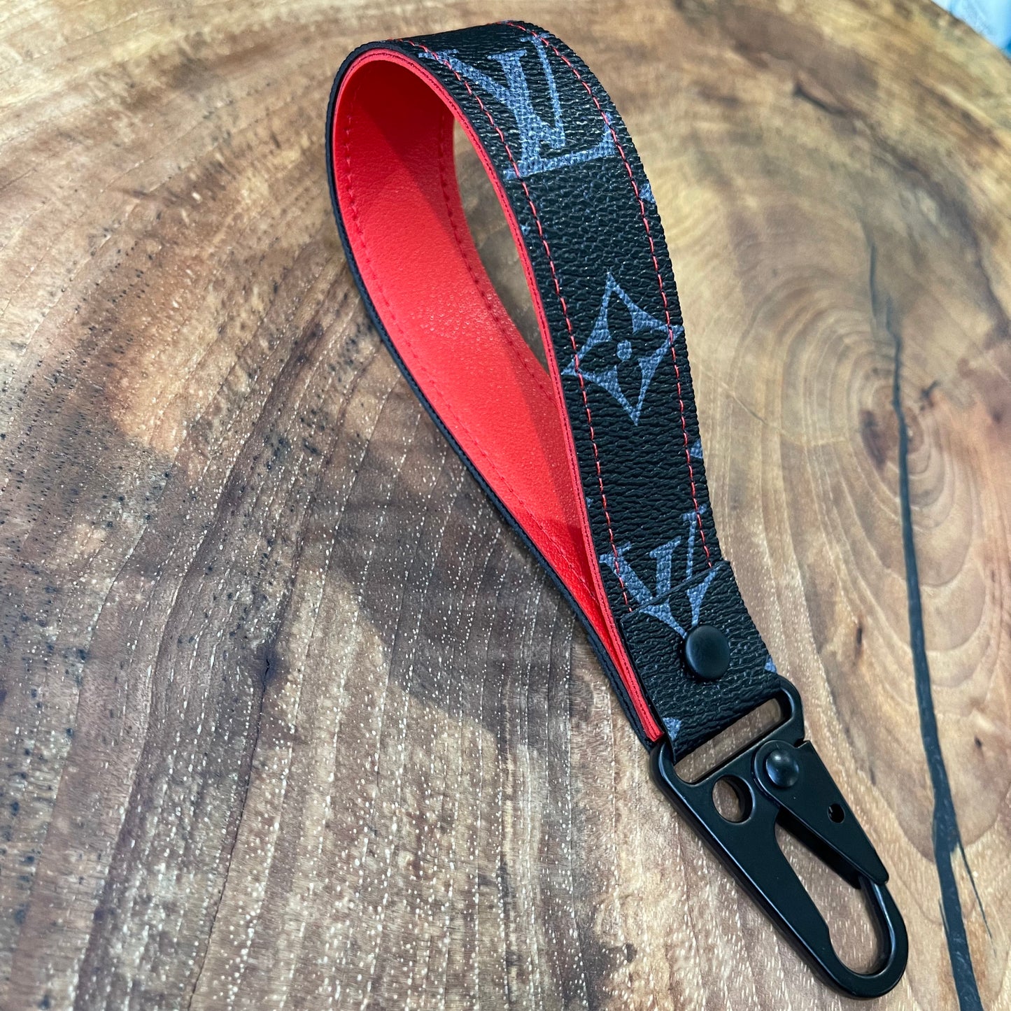 Black x Red Full Strap Keychain