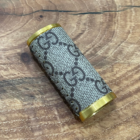 GG Brown x Gold Lighter Case
