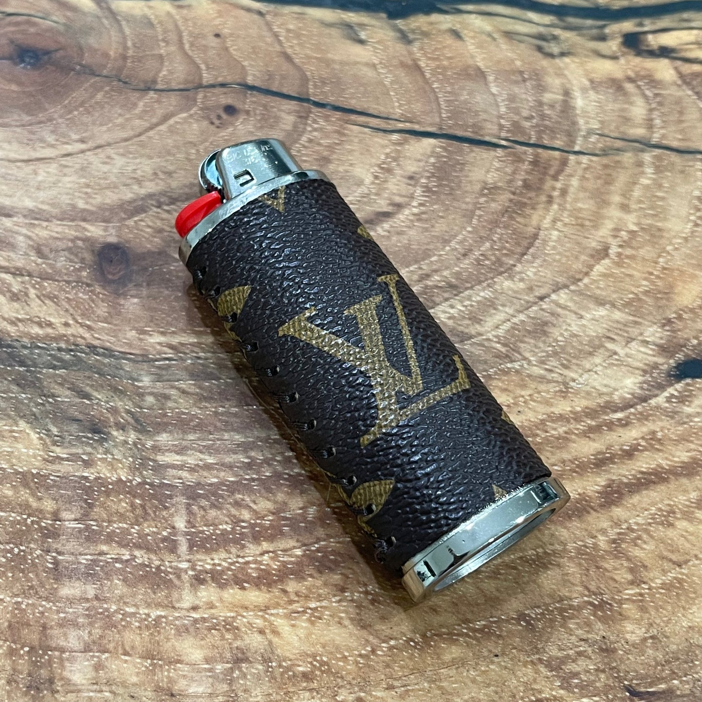 Brown x Silver Lighter Case
