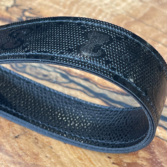 GG Black x Black Full Strap Keychain