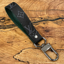 Load image into Gallery viewer, Black on Green Swivel Keychain
