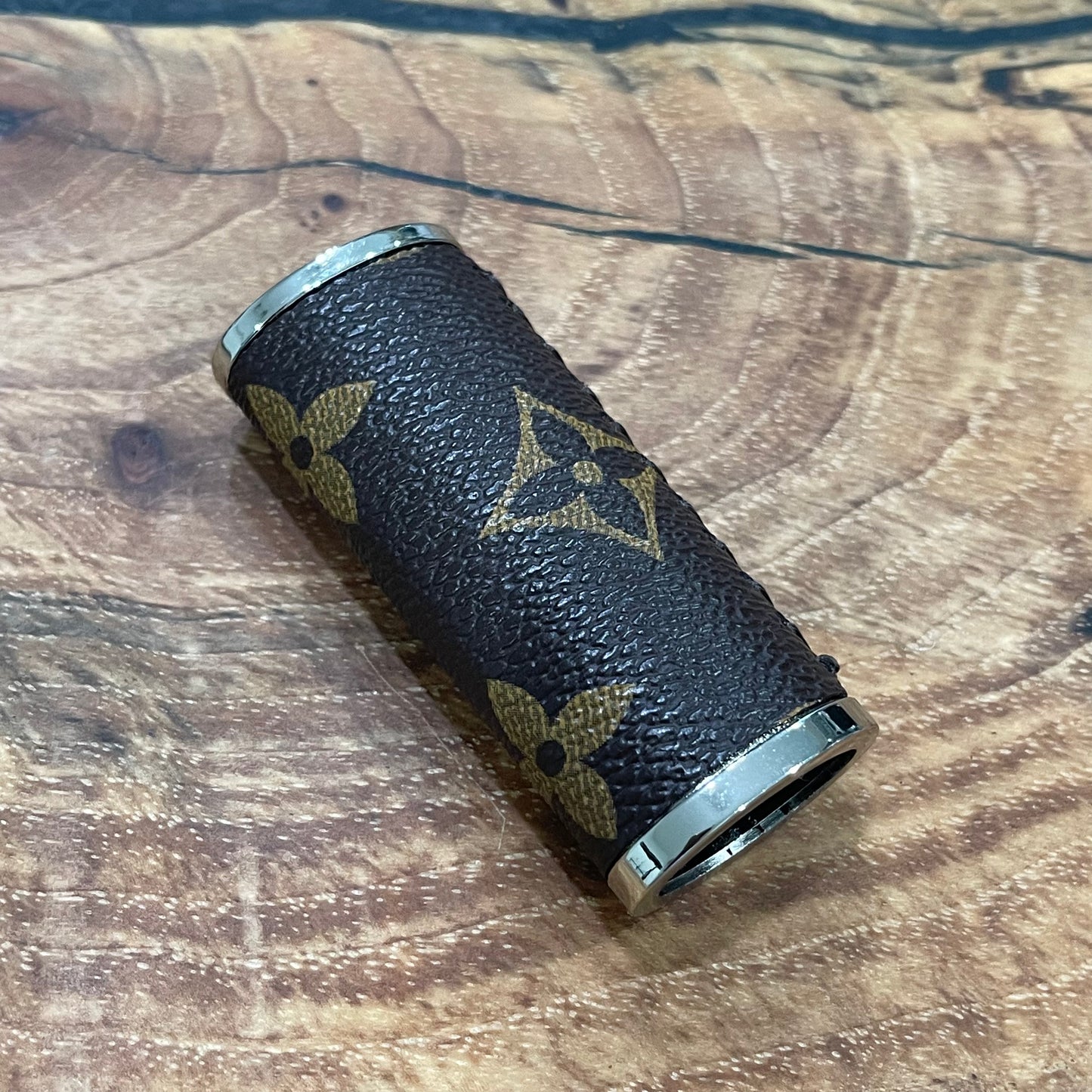 Brown x Silver Lighter Case