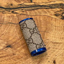Load image into Gallery viewer, GG Brown on Blue Lighter Case

