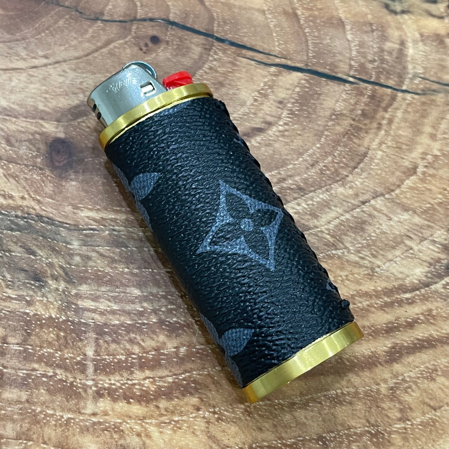 Black x Gold Lighter Case