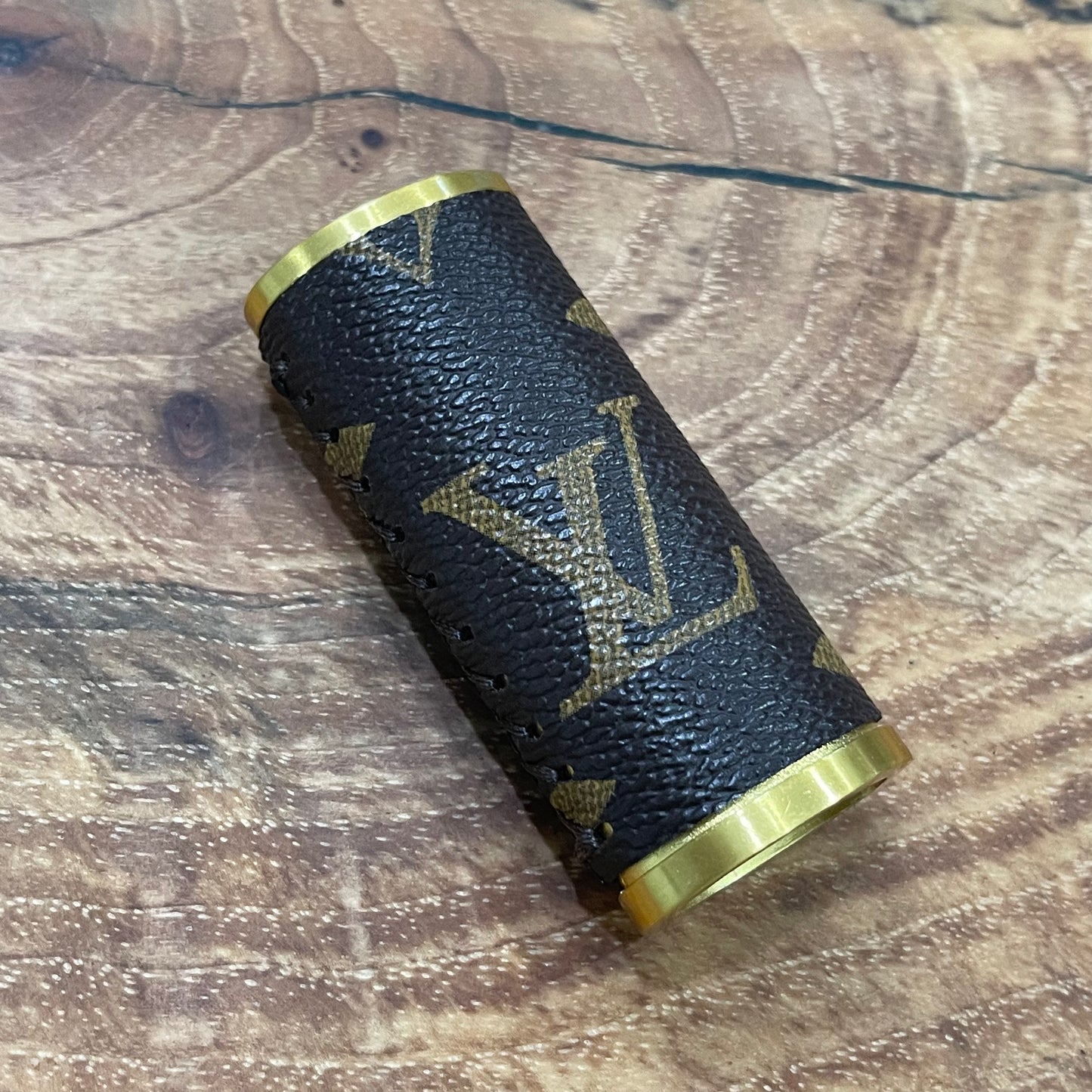 Brown on Gold Lighter Case