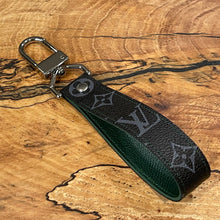 Load image into Gallery viewer, Black on Green Swivel Keychain
